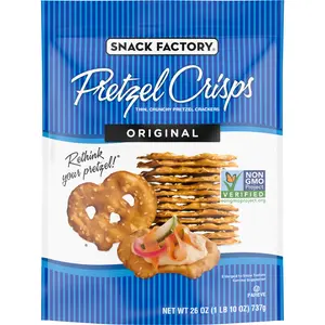 Snack Factory Pretzel Crisps, Original, 26 oz