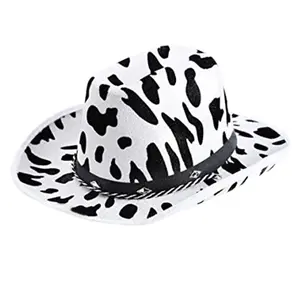 Cow Print Cowboy Hat Performance Party Props