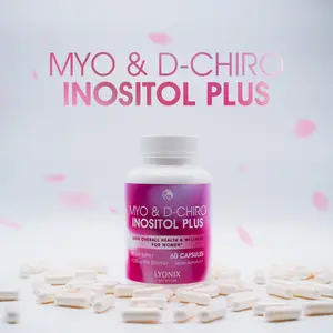 LYONIX MYO & D-Chiro Inositol Plus - 60 Capsules for Women's Overall Health & Wellness - Dietary Supplement for Enhanced Wellbeing