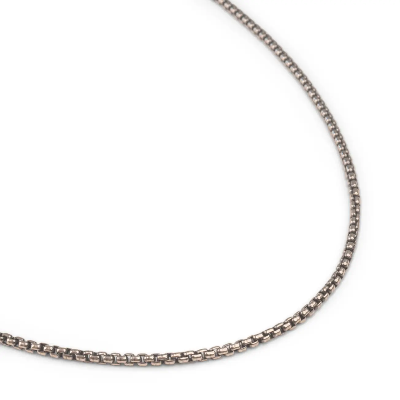 Silver Oxidized Necklace | 3.7mm