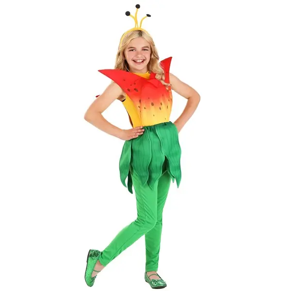 Girl's Tiger Lily Flower Costume
