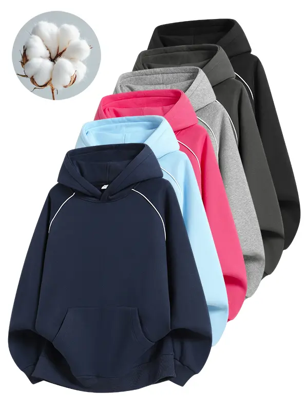 Men’s cotton-blend hooded pullover sweatshirt, long sleeves, regular fit, soft, breathable, durable, comfortable for everyday wear, machine washable, casual outdoor urban streetwear with a soccer vibe.