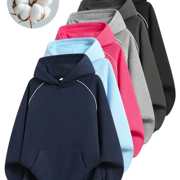 Unisex cotton blend hooded pullover sweatshirt, long sleeves, regular fit, soft, breathable, durable, comfortable for everyday wear, machine washable, casual outdoor urban streetwear with a soccer vibe.