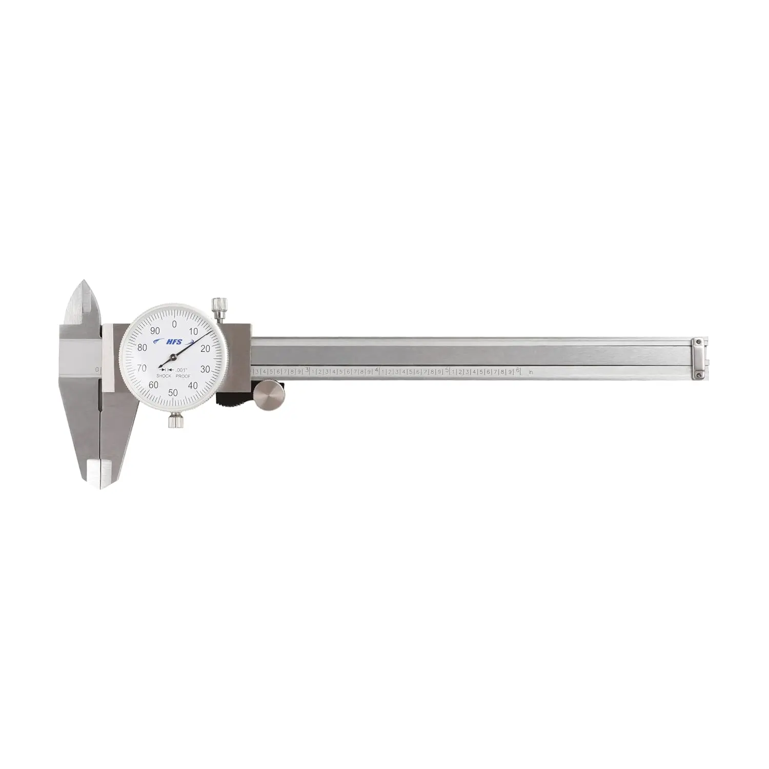 HFS(R) 0-6" Imperial Calipers; 4 Way Dial Caliper 0.001" Shock Proof ; Plastic Case
