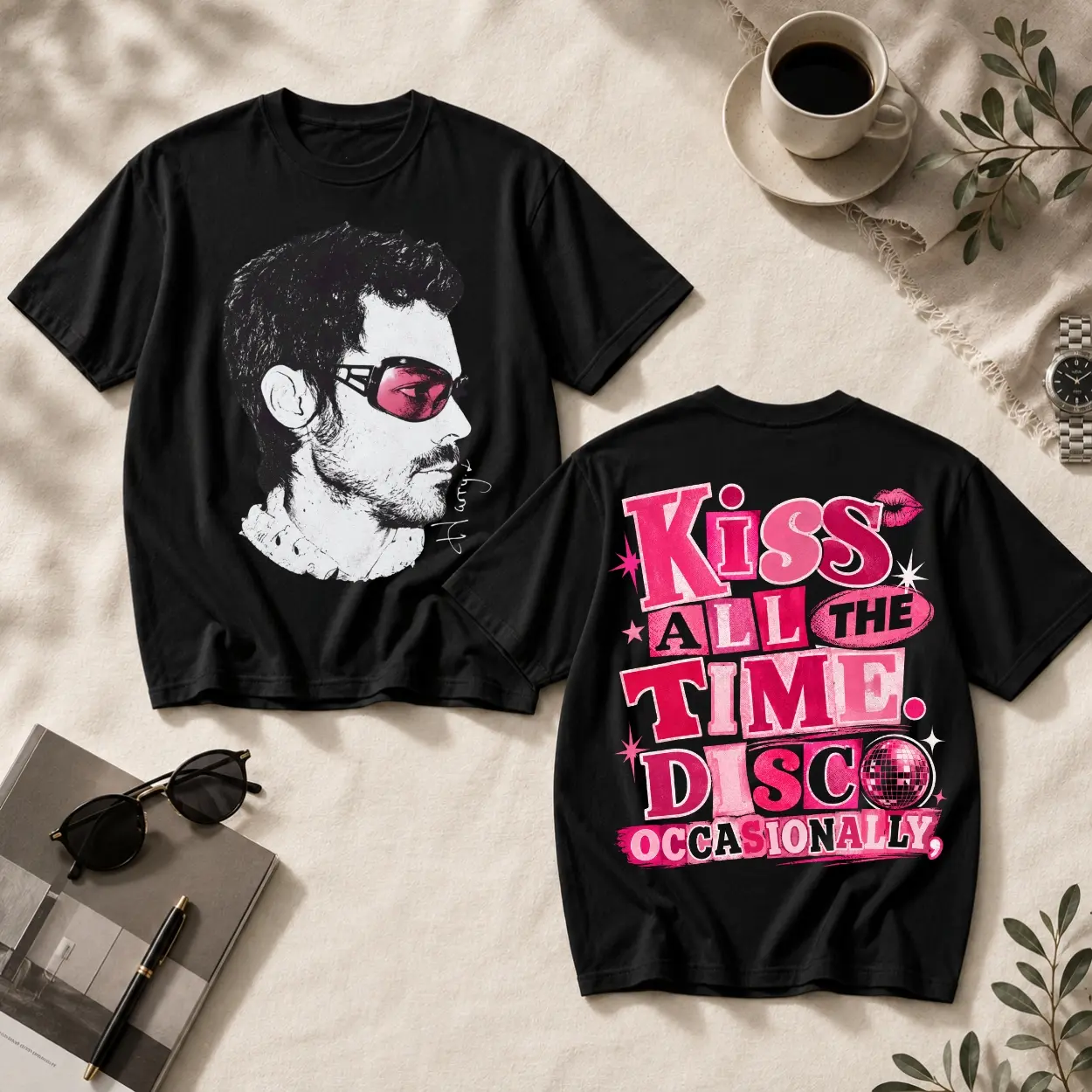 Harry Styles Tour 2026 Concert Graphic TShirt, Trendy Pop Music Fan tshirt, Live Show Outfit for Girls Women, Tour Inspired Apparel, Concert Keepsake Gift Womenswear Casual Shortsleeve