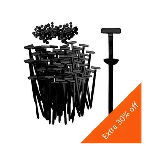 50Pcs Nylon Universal Cable Tie Buckle, Heavy Duty self-Locking Nylon zip Ties Holder, Multipurpose Plastic Cable Ties Tool for Car Dally Repall