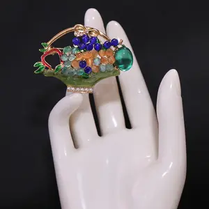 Fruit Basket Brooch Accessories