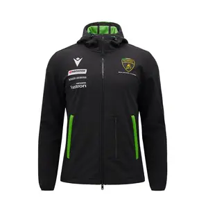 Automobili Lamborghini Squadra Corse Men's Team Softshell Jacket - Black