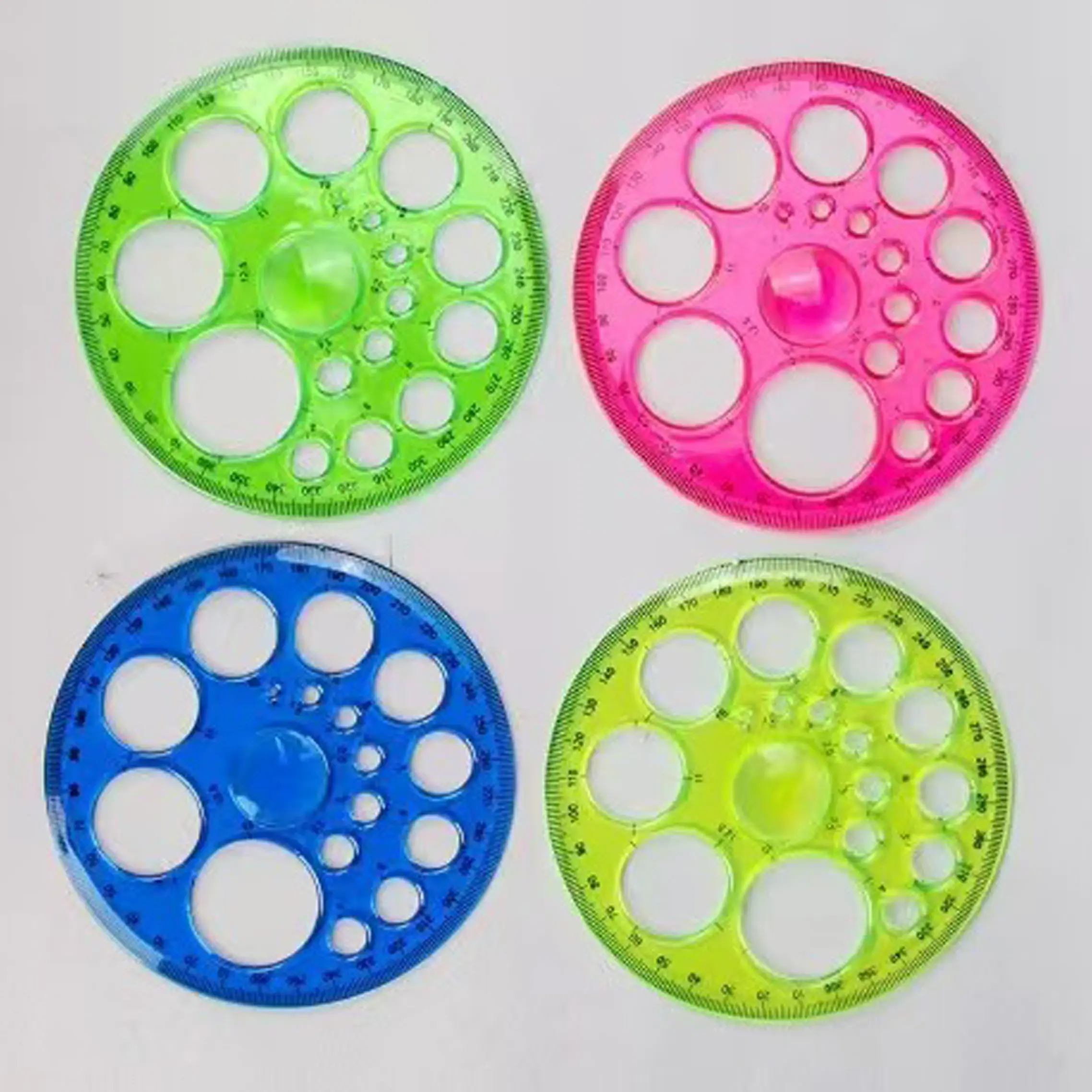 Dreamy Magic Circle Ruler Set for Students, Classroom Supplies, Versatile Hollow Drawing Template, Essential Round and Oval Design Tool, Stencil