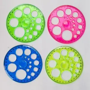 Dreamy Magic Circle Ruler Set for Students, Versatile Hollow Drawing Template, Essential Round and Oval Design Tool, Stencil