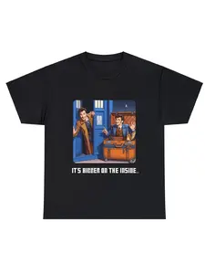 Doctor Who- Funny d Tennant TARDIS T-ShirtTeeTop Unisex100% pure cotton short sleeved shirt, essential for summer and spring, loose casual round neck, men's letter printed T-shirt, suitable for sports enthusiasts