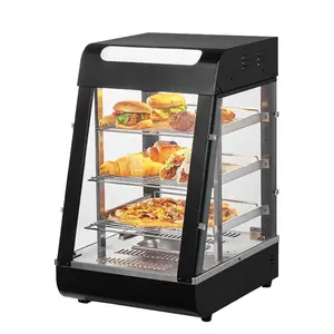 VEVOR 3 - Tier Commercial Food Warmer Display, 1500W Food Display Warmer with Light, Adjustable Shelf and Temperature Display, 86185 Steam Heating, 130L for Hamburger, Pizza, Bread, Fried ChickenVEVOR Super Brand Day
