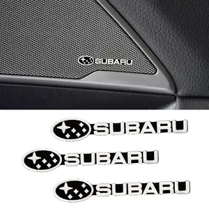 Subaru Carbon Fiber Speaker Stickers, Compatible with Forester Outback Wrx Xv Impreza, Enhance Your Car's Look & Sound Quality