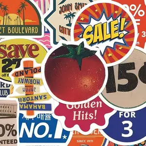 68 Pcs American Style Label Stickers for Backpacks, Pencil Cases, Keychains, Durable & Versatile Labels for School Supplies, Self Adhesive Stickers, Art Stickers