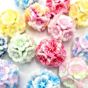 5pcs Mahalo Fancy Flower Beads for DIY Craft Supplies & Pen Making Beaded Pens Flowers Hawaii