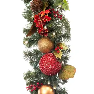 Scarlet Hydrangea Garland