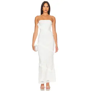 MORE TO COME Xandra Maxi Dress in Ivory MORE TO COME Xandra Maxi Dress in Ivory