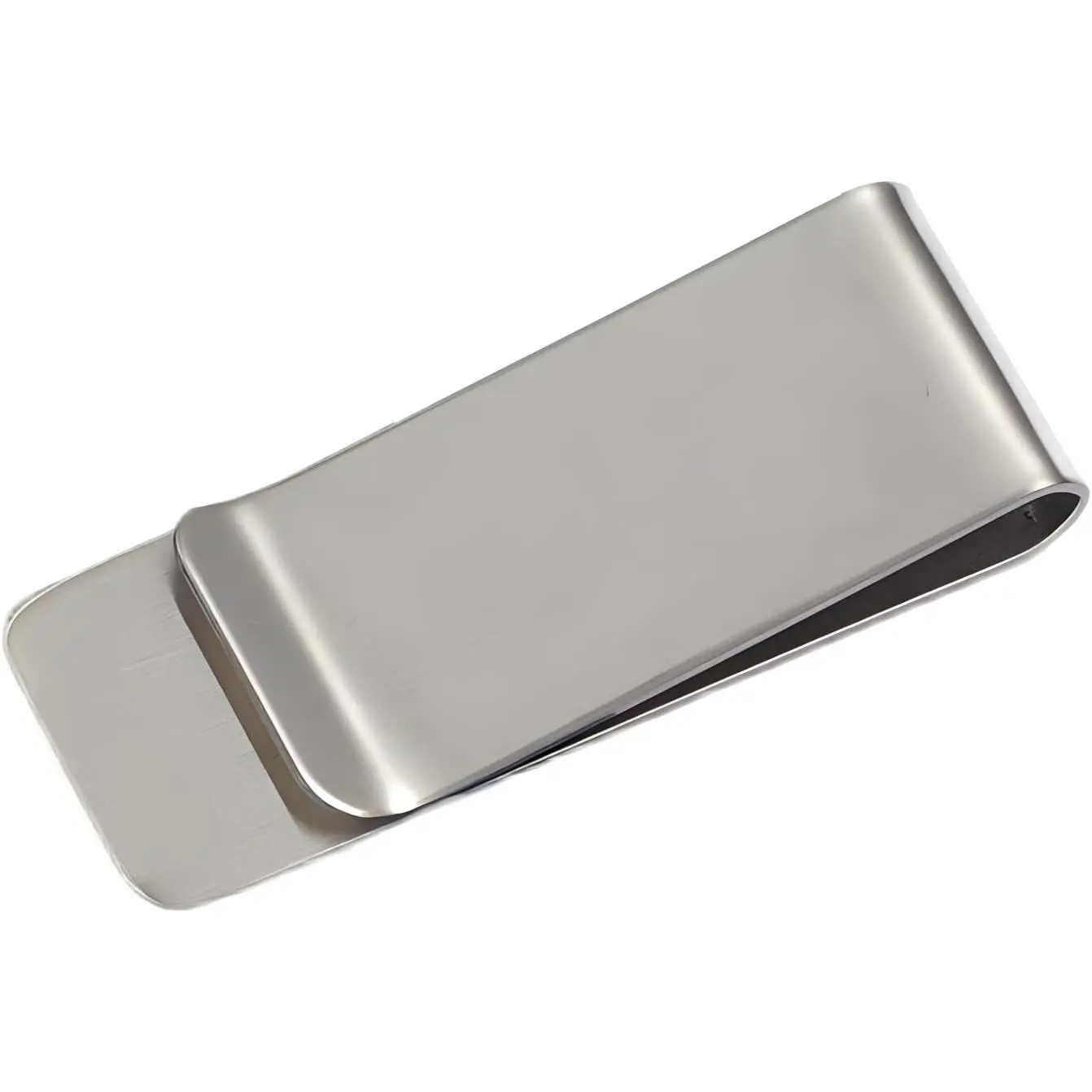 Small Men's Slim  Clip, Stainless Steel Credit Business Card Holder, Pocket  Wallet, 2-Inch
