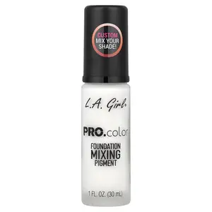 L.A. Girl PRO.color Foundation Mixing Pigment, GLM711 White , 1 fl oz (30 ml)