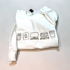 Medical Coder Embroidered Sweatshirt, CPC CCA CCS Icons Crewneck, Medical Billing Coding Gift