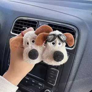 2pcs Car Air Vent Dog Decoration Clip  Fragrance-free Scent Diffuser  Pilot Dog / Gromit Car Interior Ornament