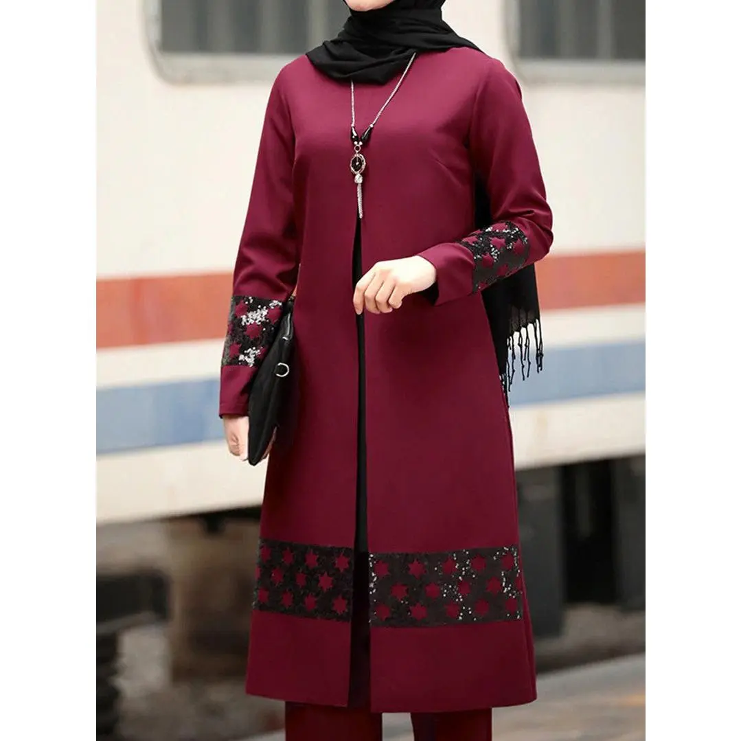 Modern Dubai Abaya Two-Piece Modest Set for Women