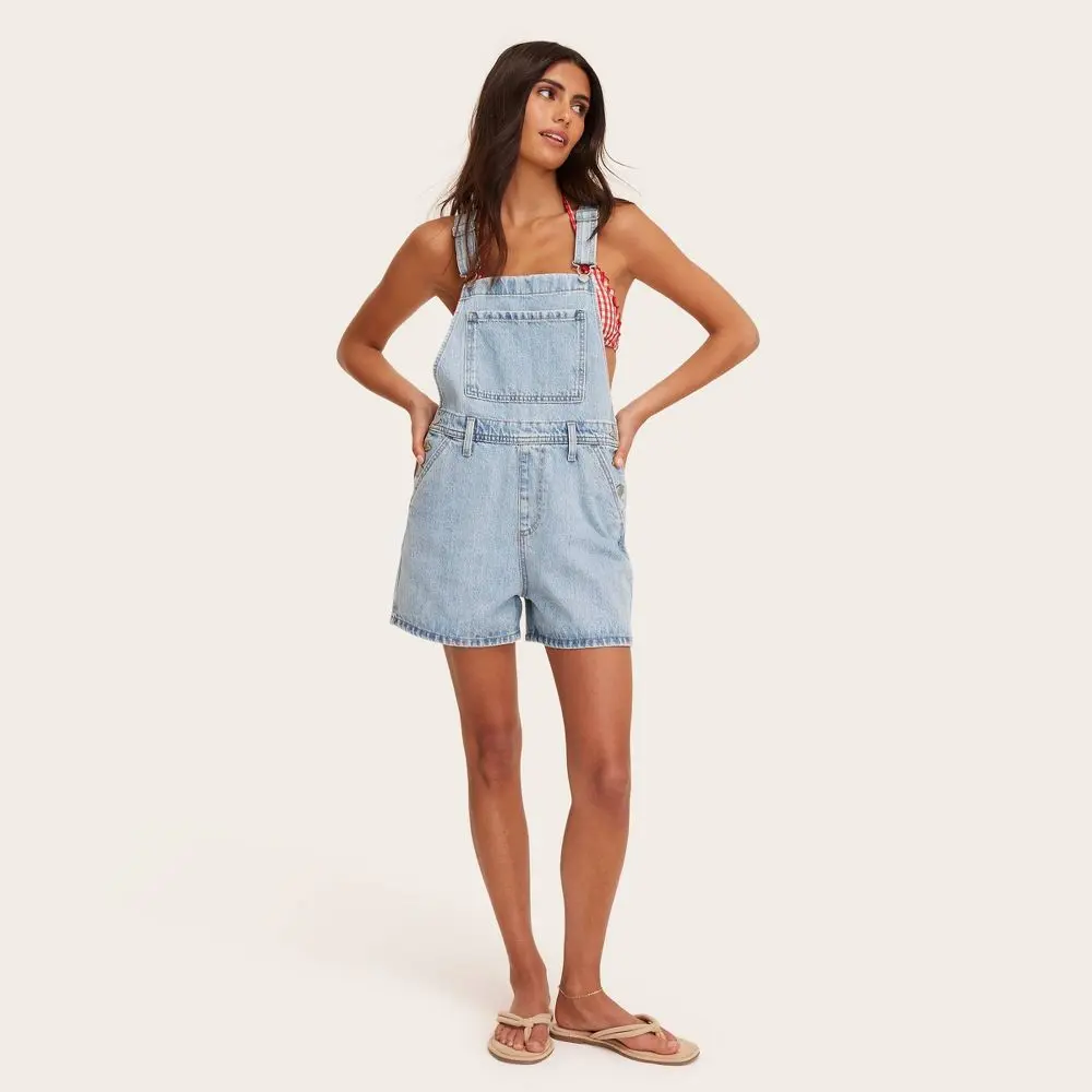 Women's Denim Shortalls - Parke