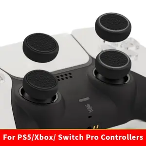 Joystick Cap & Protective Cover for Xbox, PS5, Switch Pro Controller, 4 Counts Silicone Button Anti-slip Design Controller Accessories for Enhanced Gaming Experience, Console