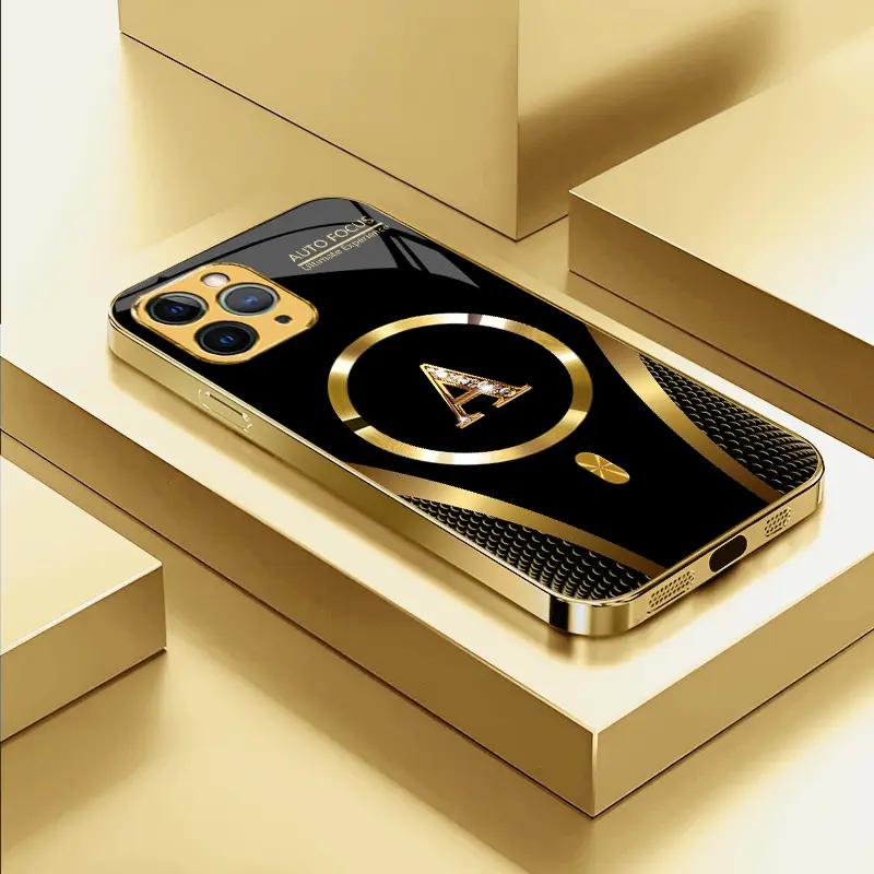 Suitable for [iPhone 11 Pro Max] high-end MagSafe phone case，Features a magnetic attachment function，Choose from all 26 letters—featuring a sophisticated, minimalist design. YM99