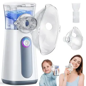 Portable Air Humidifier, 1 Box Rechargeable Mesh Nebulizer & Accessories, Quiet & Efficient Nebulizer for Home Use, Personal Care Appliances