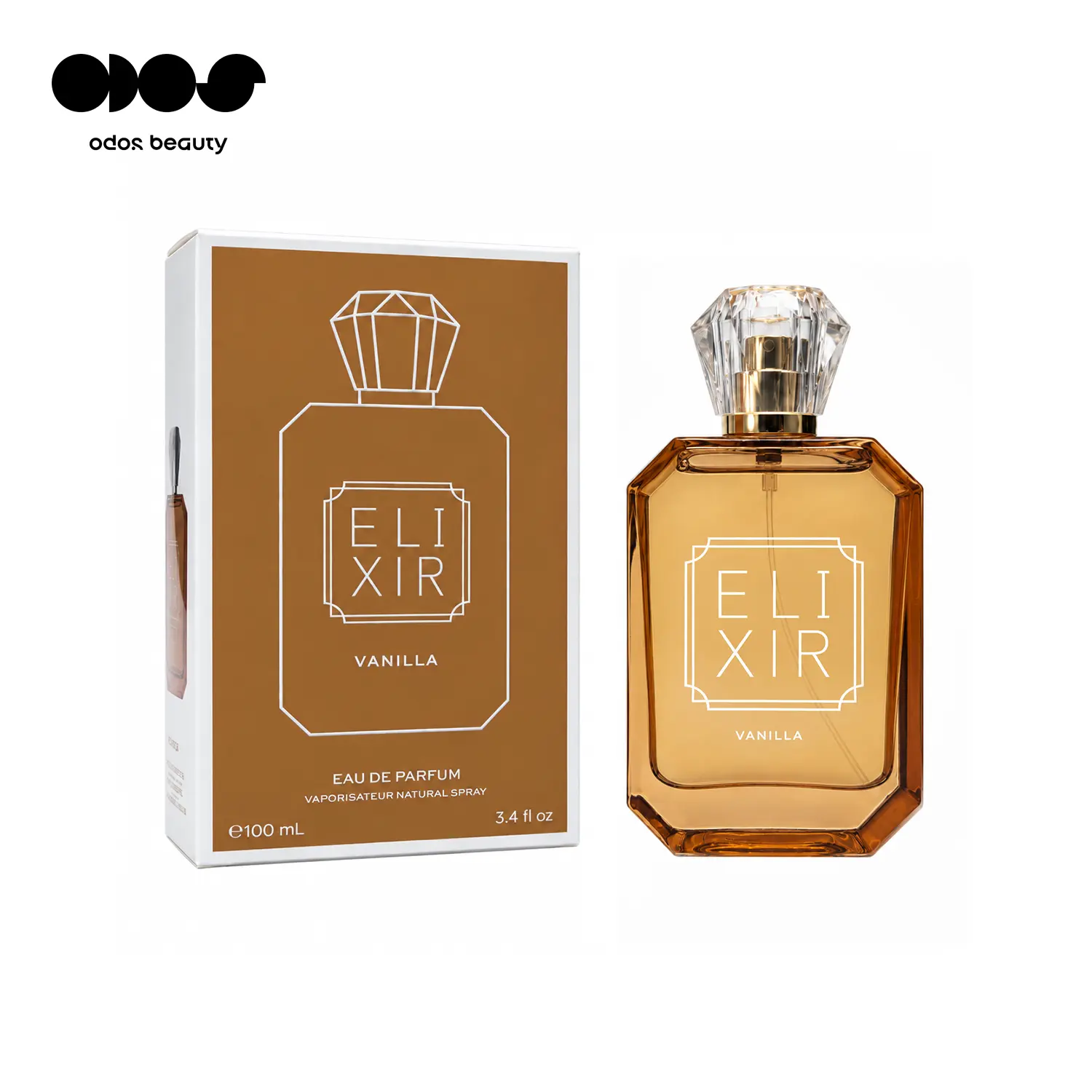 Elixir Intense Vanilla EDP - Vanilla Musk Amber Scent - 25% concentration - Oriental Vanilla Gourmand Unisex - 3.4 oz / 100 ml - Vanilla Orchid, Brown Sugar, Tonka Bean, Amber & Musk - Warm & Sensual - Inspired By Scent - Fall Scent - Signature Scent