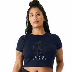 Bad Omens Baby Tee, Metalcore Band Crop Top, Alternative Rock Graphic Shirt, Y2K Aesthetic Fan Gift