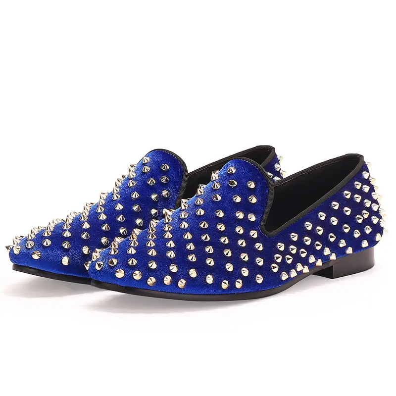 mens spike dress shoes blue - TikTok Shop