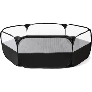 Foldable Large Pop Up Ball Pit for Toddlers Kids Play Tent Crawl Ball Pool Playhouse Playpen with Storage Bag for Boys Girls Dogs Cats Ferrets Indoor Outdoor Black