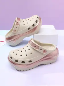 Women's Summer Fashionable Plain Color Slides, Casual Comfortable Breathable Non-slip Slides, All-match Soft Slippers for Indoor & Outdoor Wear, Walking Shoes