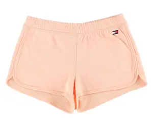 Tommy Hilfiger Dolphin Hem Shorts W/ Flag Embroide Womens Active Shorts