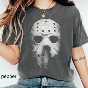 Retro Jason Voorhees Horror Movie Characters Halloween Shirt, Jason Voorhees T-Shirt, Horror Movie Character Tee, Halloween Gift, Womenswear Top