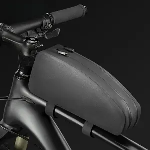 Bicycle Bag Rainproof Top Front Tube Parcel Big Capacity Nylon Ultralight Portable Doube Zipper Pocket  Bike Accessory