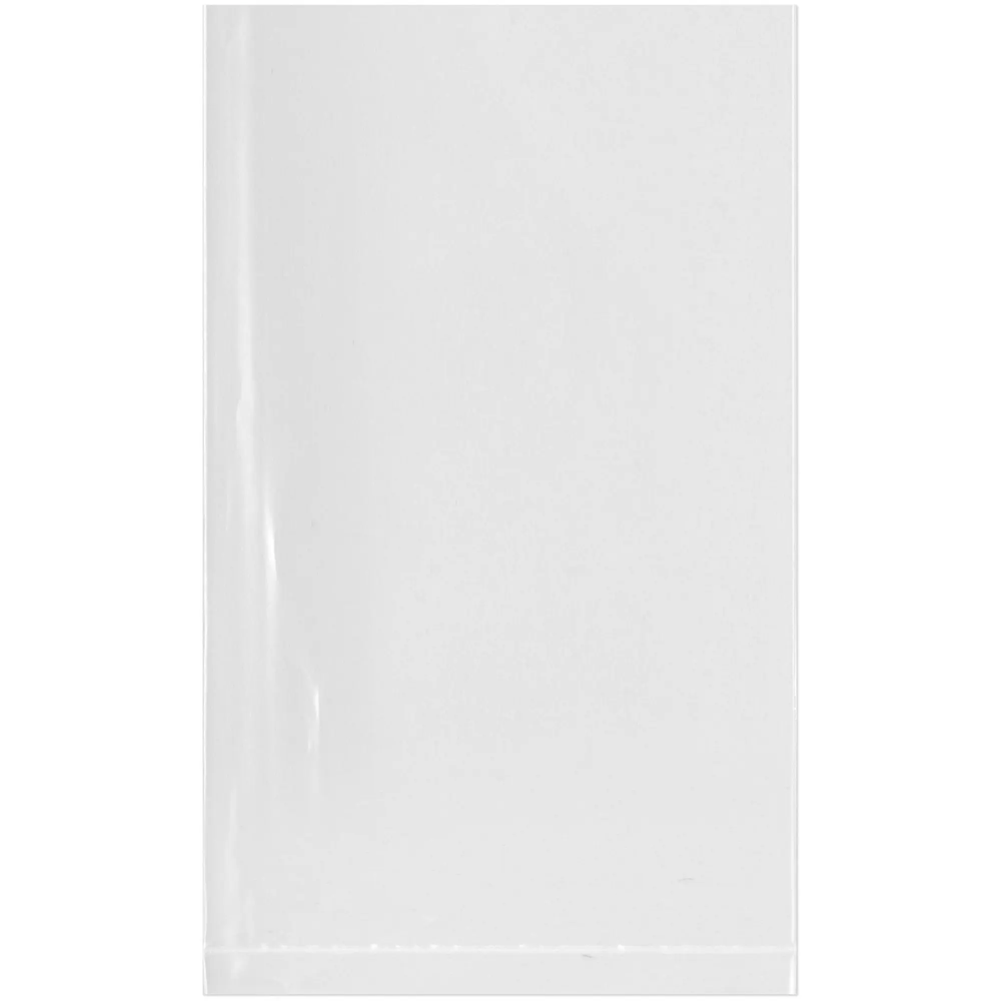 Plymor 3" x 5", 1.5 Mil Flat Open Clear Plastic Poly Bags