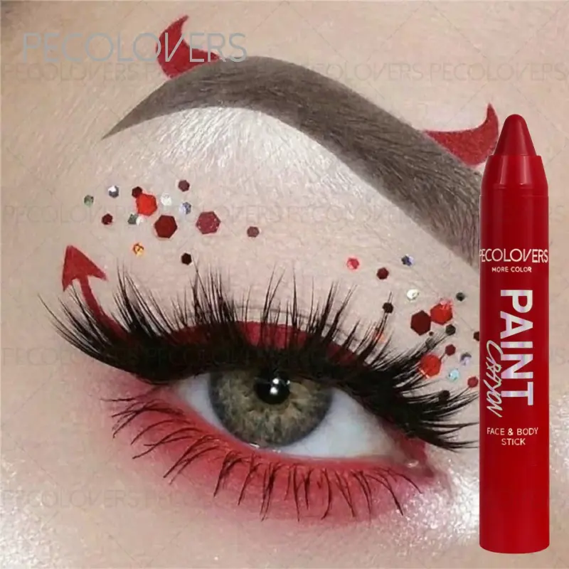 Waterproof Long-Lasting Facial & Body Paint Sticks,Smooth Application Tool,Suitable for Halloween, Masquerade, Music Festivals, Face Paint