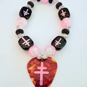 President band inspired handmade beaded bracelet