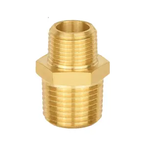 1"x3/4" Male NPT Brass Hex Connector