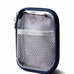 Portable Mini Makeup Bag, PVC Storage Pouch, Lipstick Organizer, Travel Cosmetic Case, Ideal for Outdoor, Home, Dorm, Perfect Gift