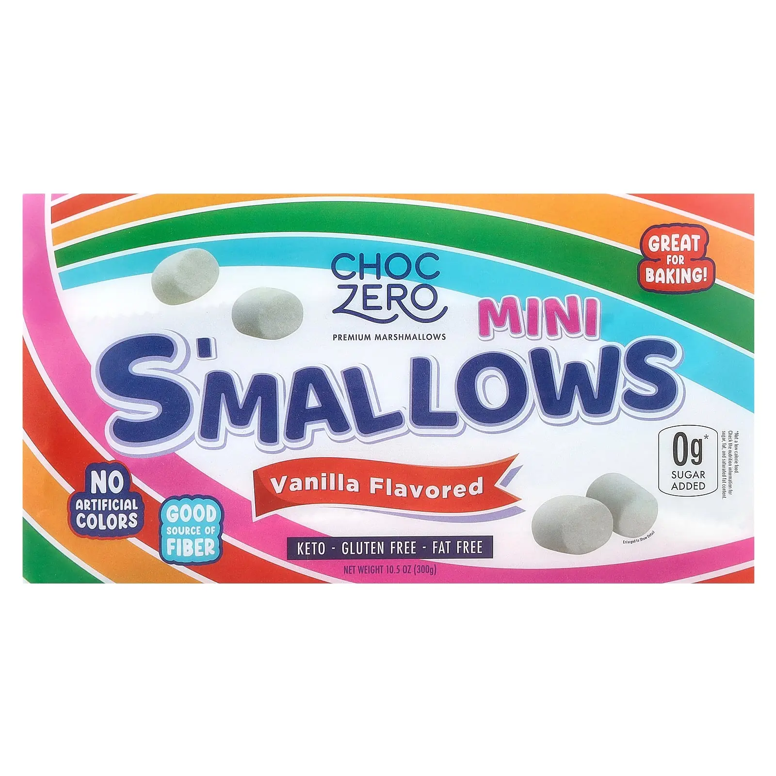 ChocZero Mini S'mallows, Vanilla, 10.5 oz (300 g) ChocZero Mini S'mallows, Vanilla, 10.5 oz (300 g)