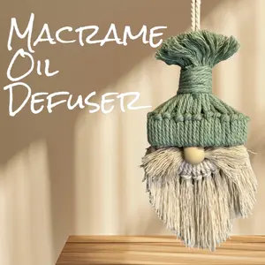 Macrame Gnome Essential Oil Defuser