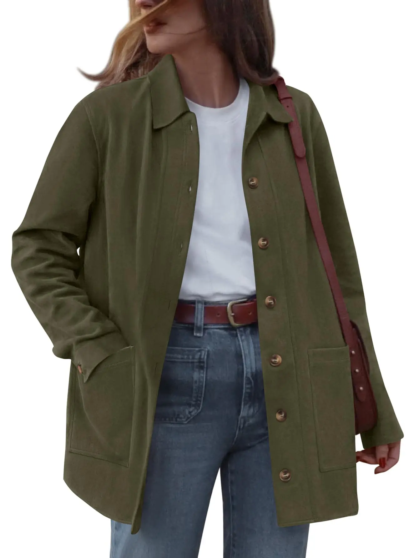 BTFBM Faux Suede Jacket Women Fall Fashion 2025 Leather Jackets Long Sleeve Button Down Winter Coats Shackets Outerwear