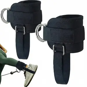 Ankle Strap for Cable Machine, Padded Ankle Straps for Cable Machine Kickbacks, Glute Workouts, Leg Extensions, Curls, Booty Hip Abductors Exercise, Adjustable Comfort Ankle Cuff for Gym