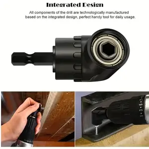 1pc high-quality right-angle drill accessories, 360 rotatable, impact-grade socket adapter, angle drill adapter, 90 inclined drill to meet various drilling requirements, drilling accessories, multi-functional drill.