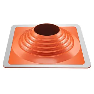 VEVOR Roof Pipe Flashing Boot,  Fit Pipe OD 10" to 18", Flexible Silicone Roofing Jack Pipe Flashing, High Temp -101℉ to 437℉, Endurable Square Metal Base, for Chimney, Wood Stove & Outdoor Vent Pipes