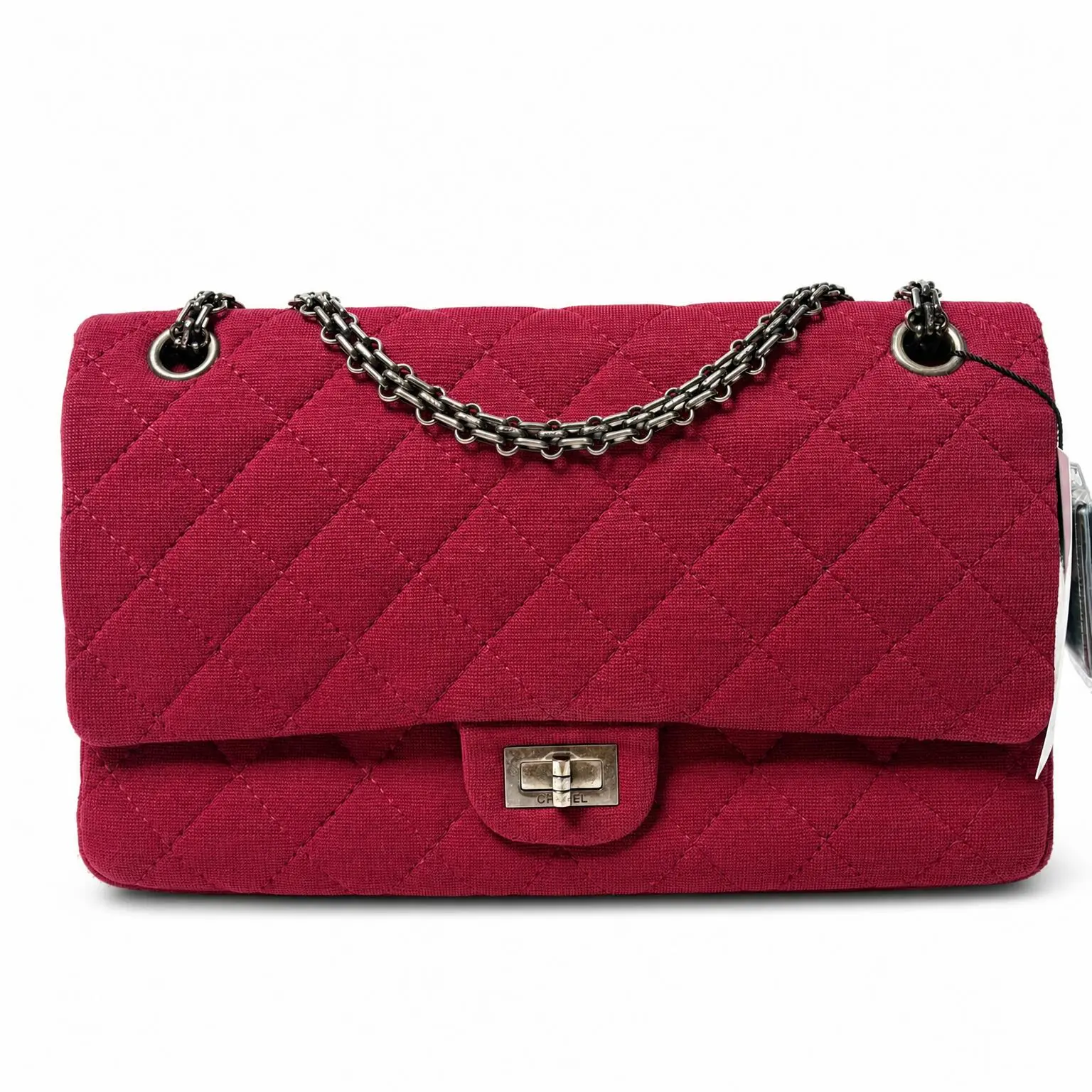 Pre-owned CHANEL X Shoulder Bags Reissue 2.55 Flap Bag Quilted Jersey pink